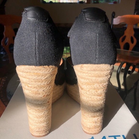 14th & Union Thea Espadrille Wedge Sandal - Black - Picture 4 of 5